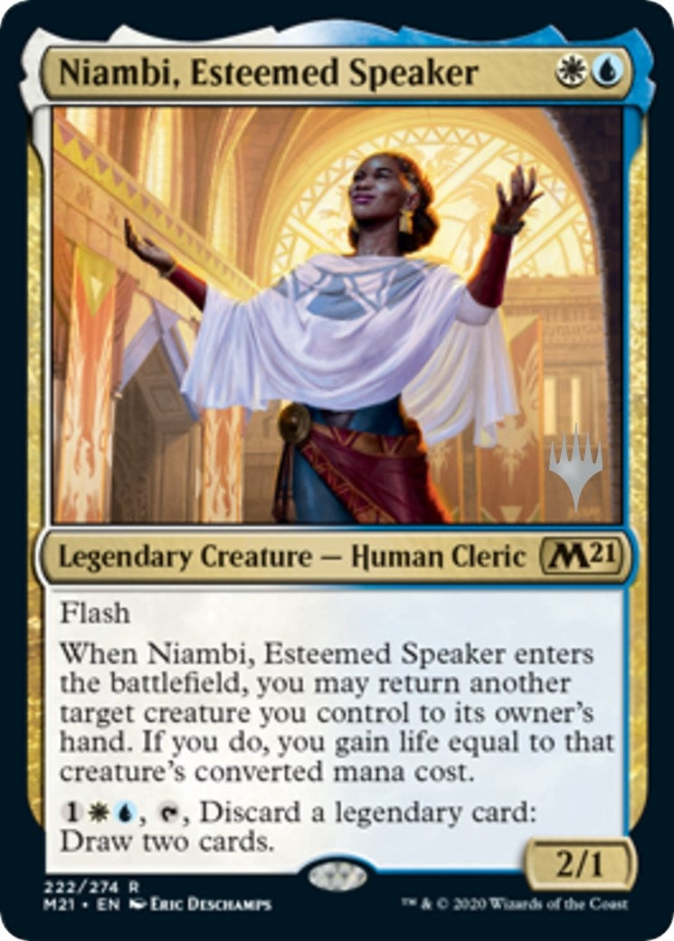 Image for Niambi, Esteemed Speaker (Promo Pack: Core Set 2021) (222) - Magic: The Gathering