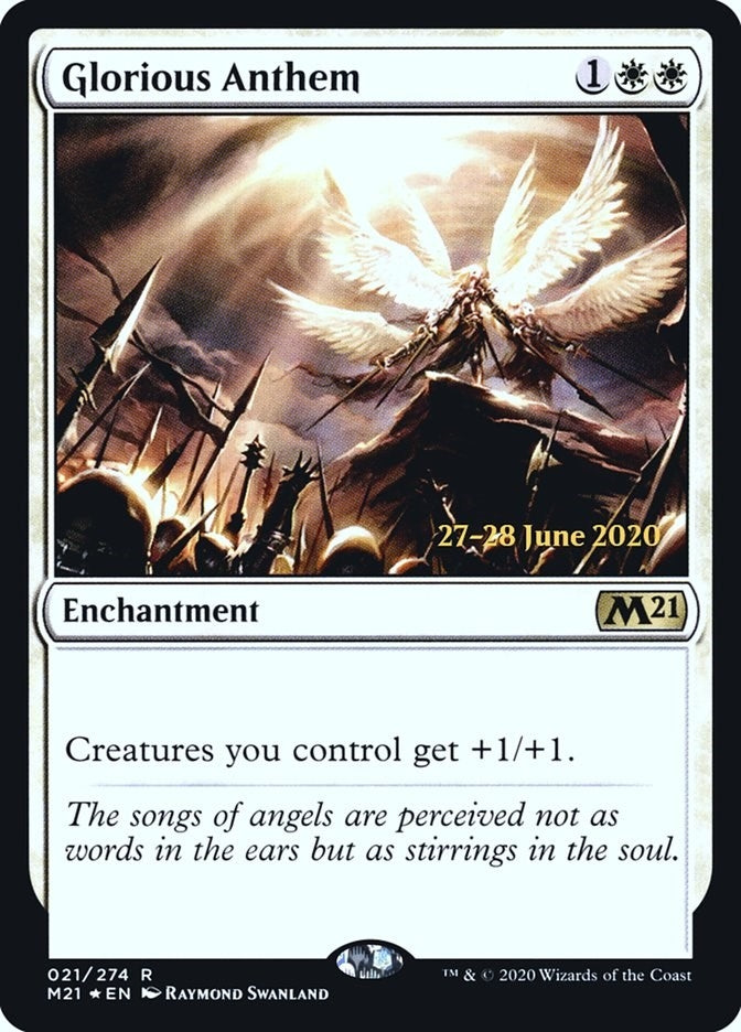 Image for Glorious Anthem (Prerelease Cards) (21) - Magic: The Gathering