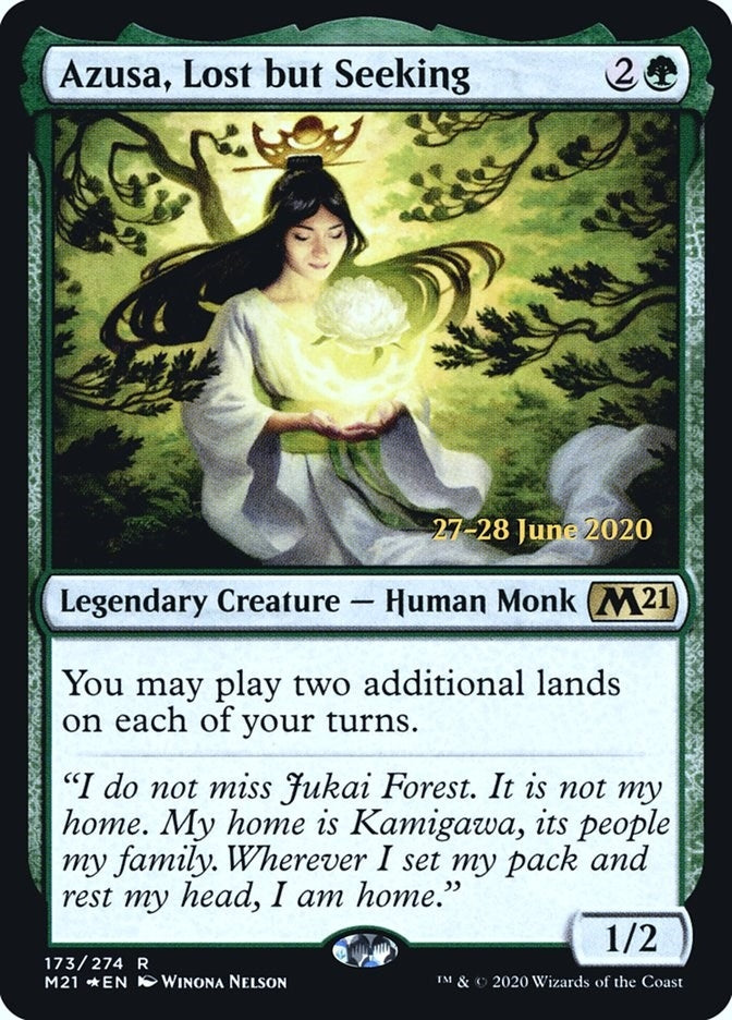 Image for Azusa, Lost but Seeking (Prerelease Cards) (173) - Magic: The Gathering