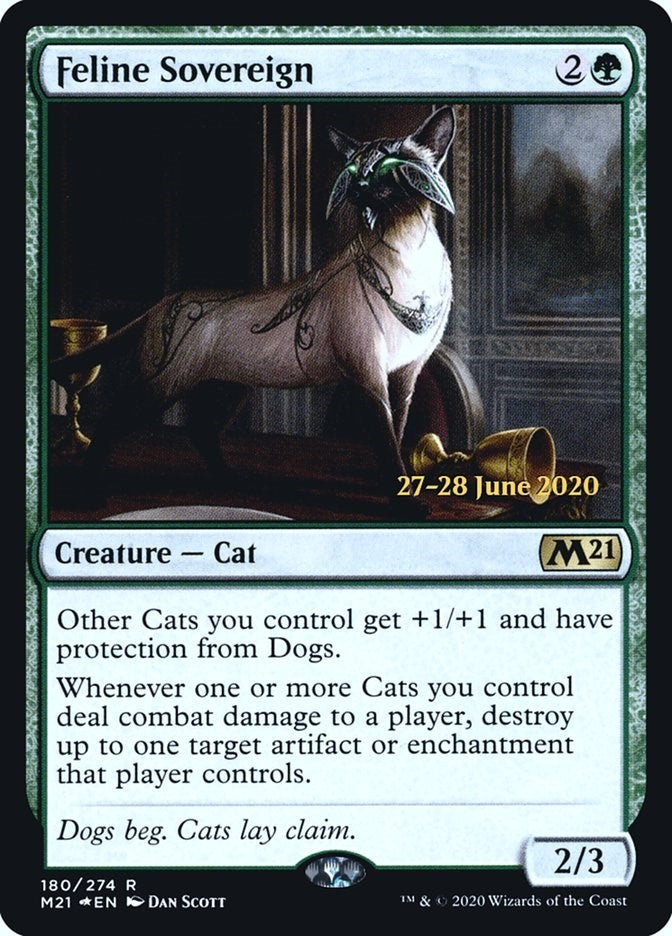 Image for Feline Sovereign (Prerelease Cards) (180) - Magic: The Gathering
