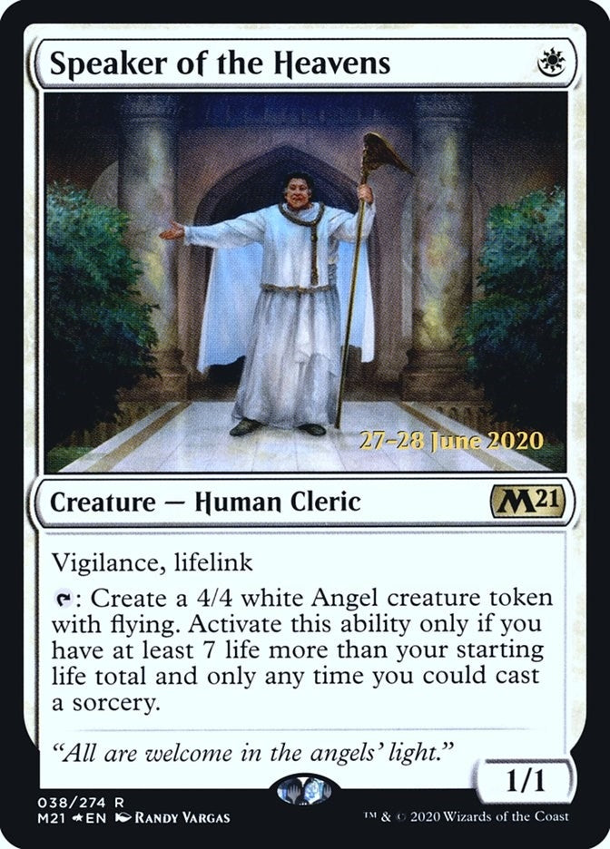Image for Speaker of the Heavens (Prerelease Cards) (38) - Magic: The Gathering