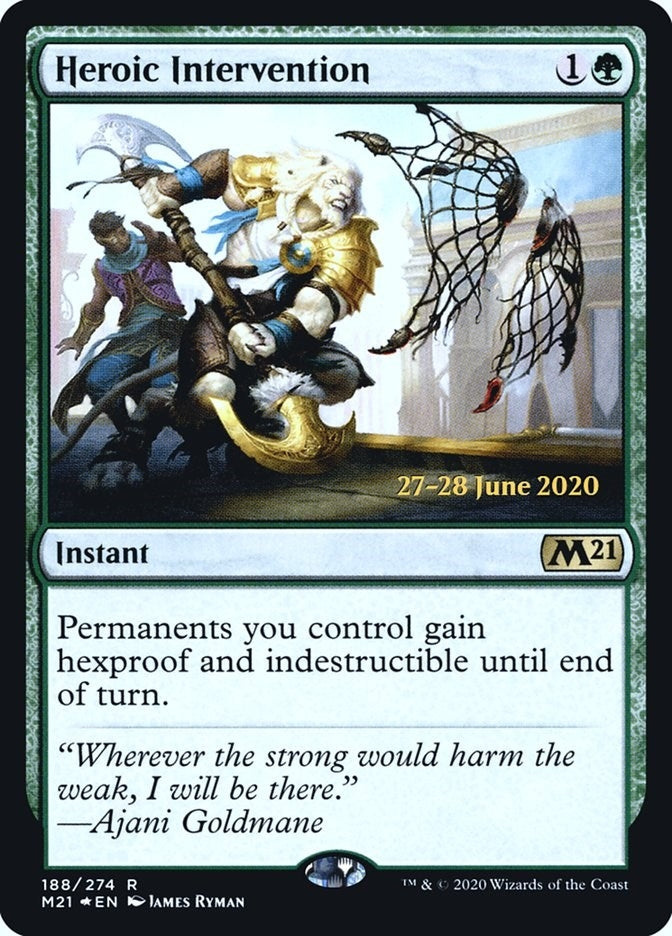 Image for Heroic Intervention (M21) (Prerelease Cards) (188) - Magic: The Gathering