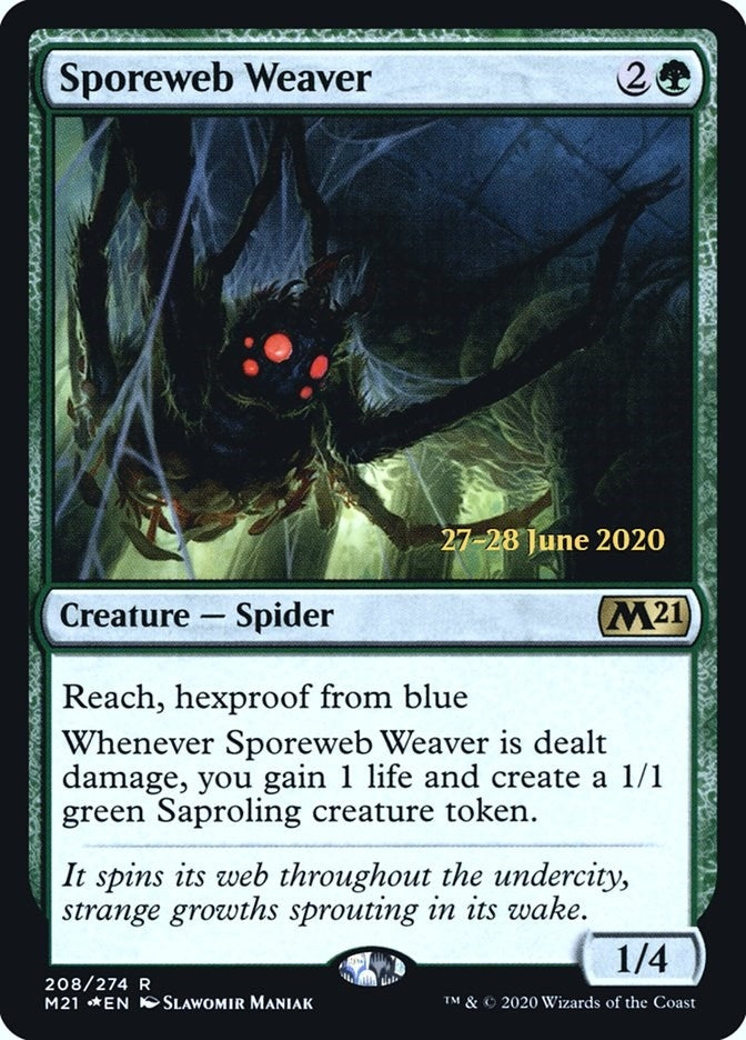 Image for Sporeweb Weaver (Prerelease Cards) (208) - Magic: The Gathering