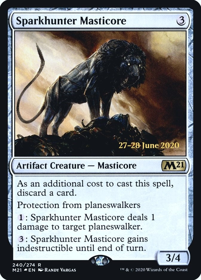 Image for Sparkhunter Masticore (Prerelease Cards) (240) - Magic: The Gathering