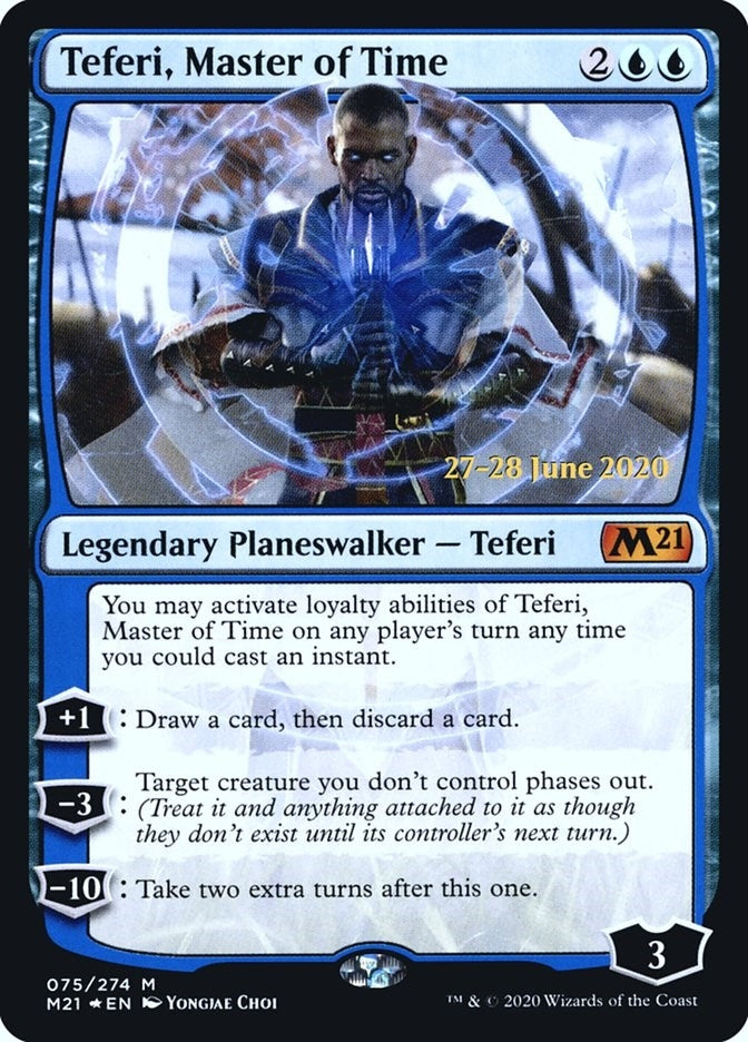 Image for Teferi, Master of Time (Prerelease Cards) (75) - Magic: The Gathering