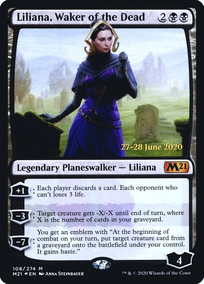Image for Liliana, Waker of the Dead (Prerelease Cards) (108) - Magic: The Gathering