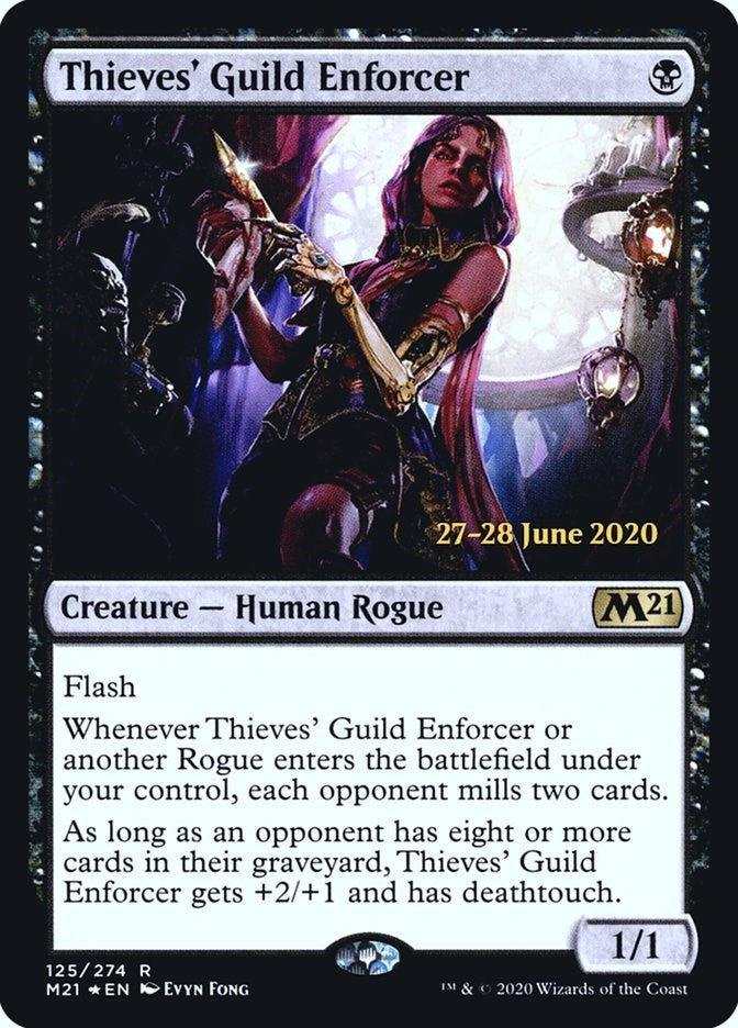 Image for Thieves' Guild Enforcer (Prerelease Cards) (125) - Magic: The Gathering