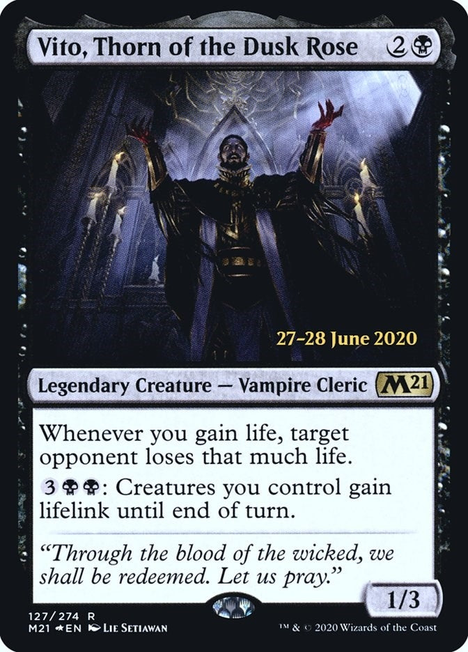 Image for Vito, Thorn of the Dusk Rose (Prerelease Cards) (127) - Magic: The Gathering
