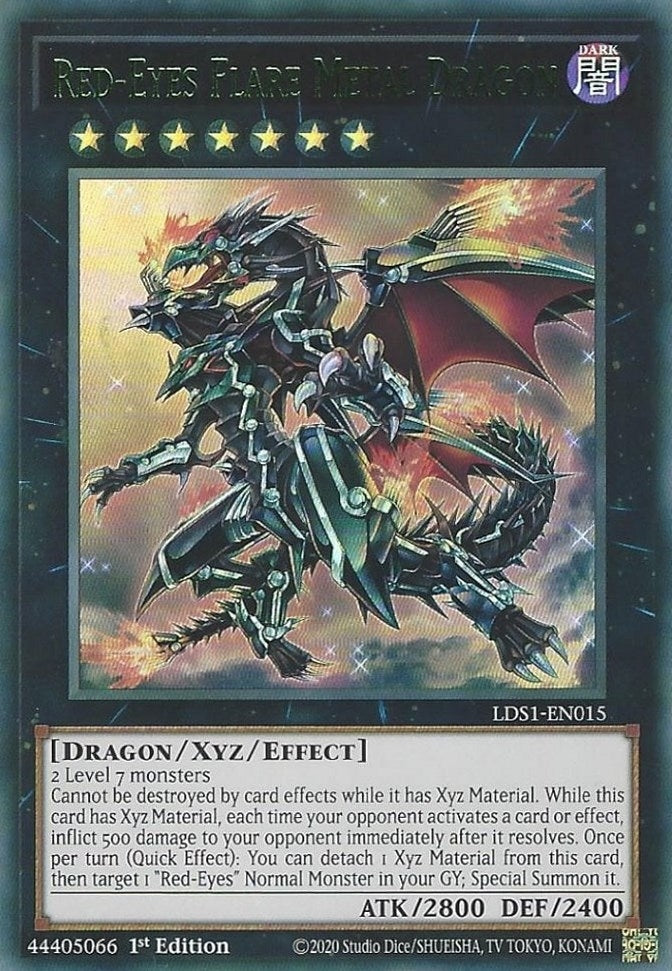 Image for Red-Eyes Flare Metal Dragon (Green) (Legendary Duelists: Season 1) (LDS1-EN015) - YuGiOh
