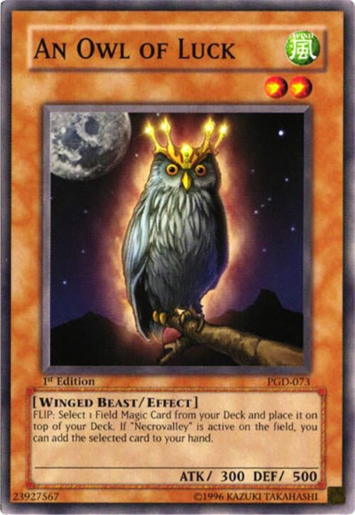 Image for An Owl of Luck (Pharaonic Guardian) (PGD-073) - YuGiOh