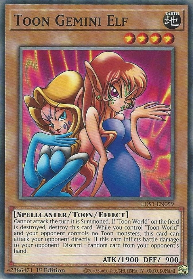 Image for Toon Gemini Elf (Legendary Duelists: Season 1) (LDS1-EN059) - YuGiOh