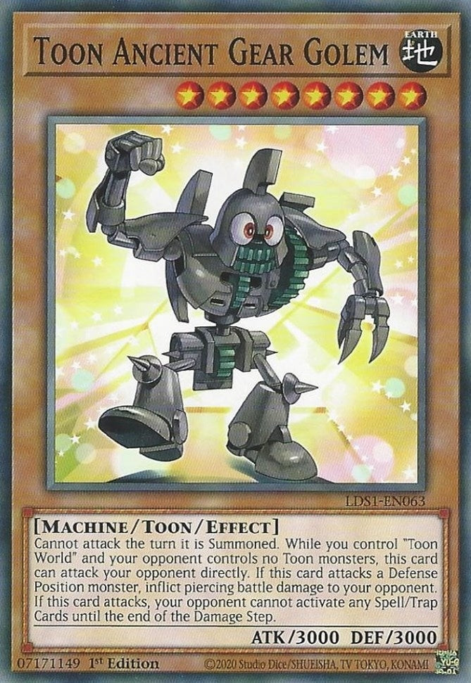 Image for Toon Ancient Gear Golem (Legendary Duelists: Season 1) (LDS1-EN063) - YuGiOh