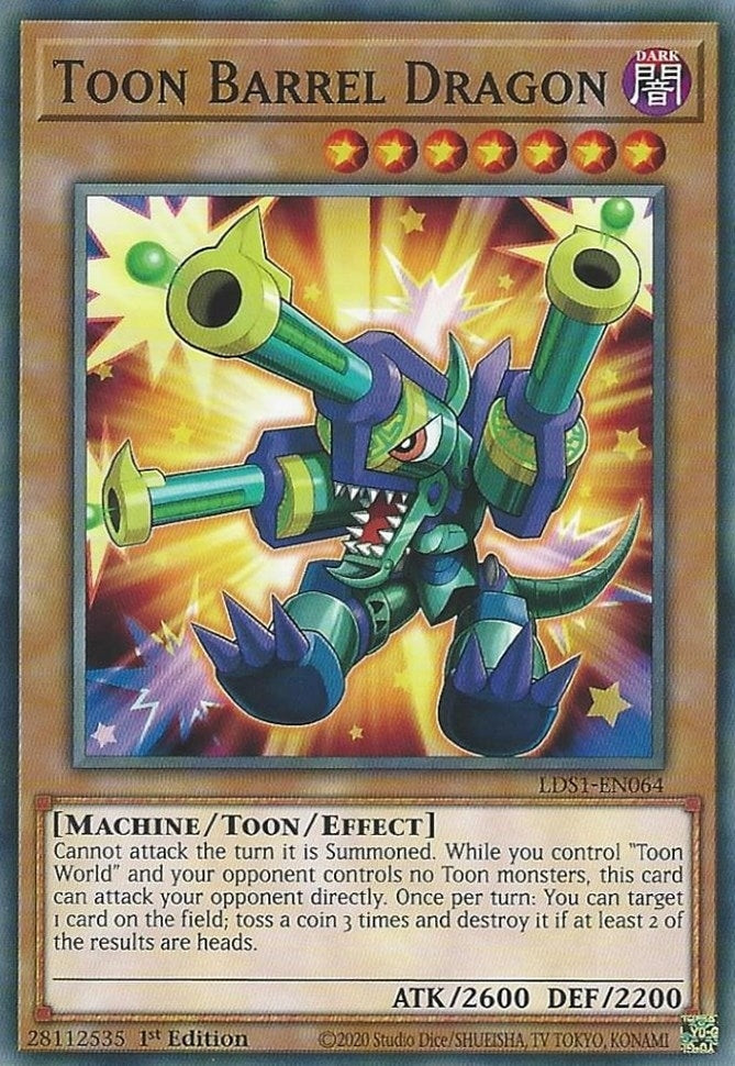 Image for Toon Barrel Dragon (Legendary Duelists: Season 1) (LDS1-EN064) - YuGiOh
