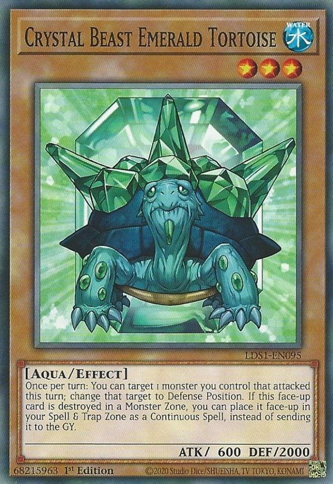 Image for Crystal Beast Emerald Tortoise (Legendary Duelists: Season 1) (LDS1-EN095) - YuGiOh