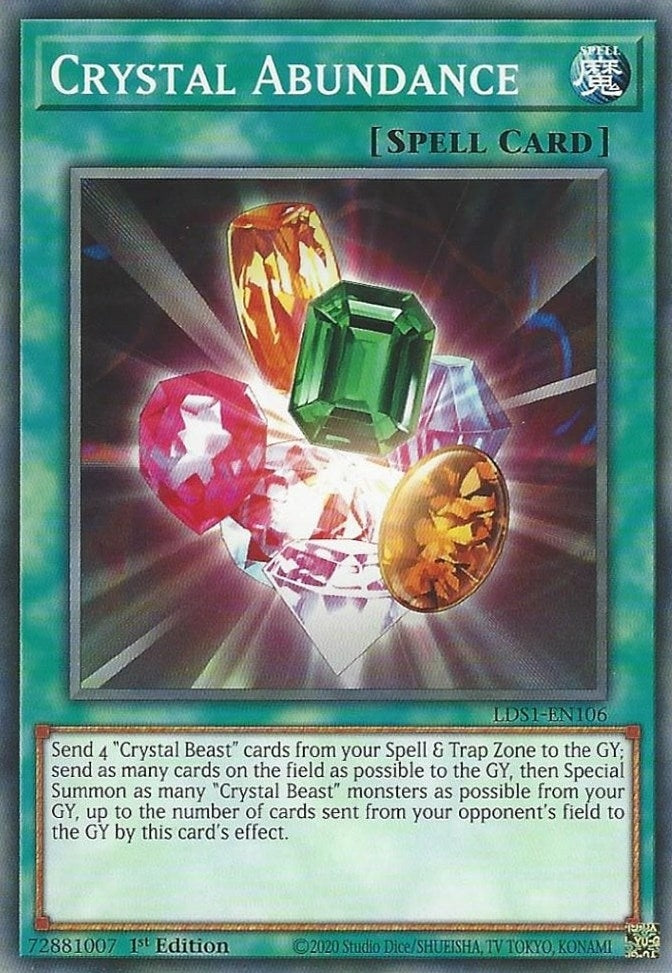 Image for Crystal Abundance (Legendary Duelists: Season 1) (LDS1-EN106) - YuGiOh