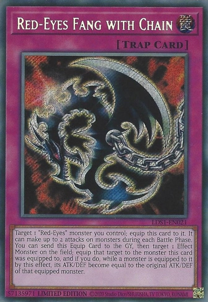 Image for Red-Eyes Fang with Chain (Legendary Duelists: Season 1) (LDS1-EN021) - YuGiOh