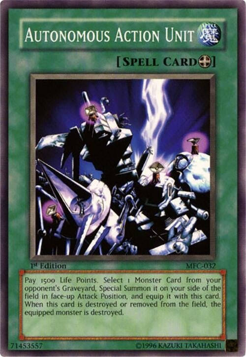 Image for Autonomous Action Unit (Magician's Force) (MFC-032) - YuGiOh