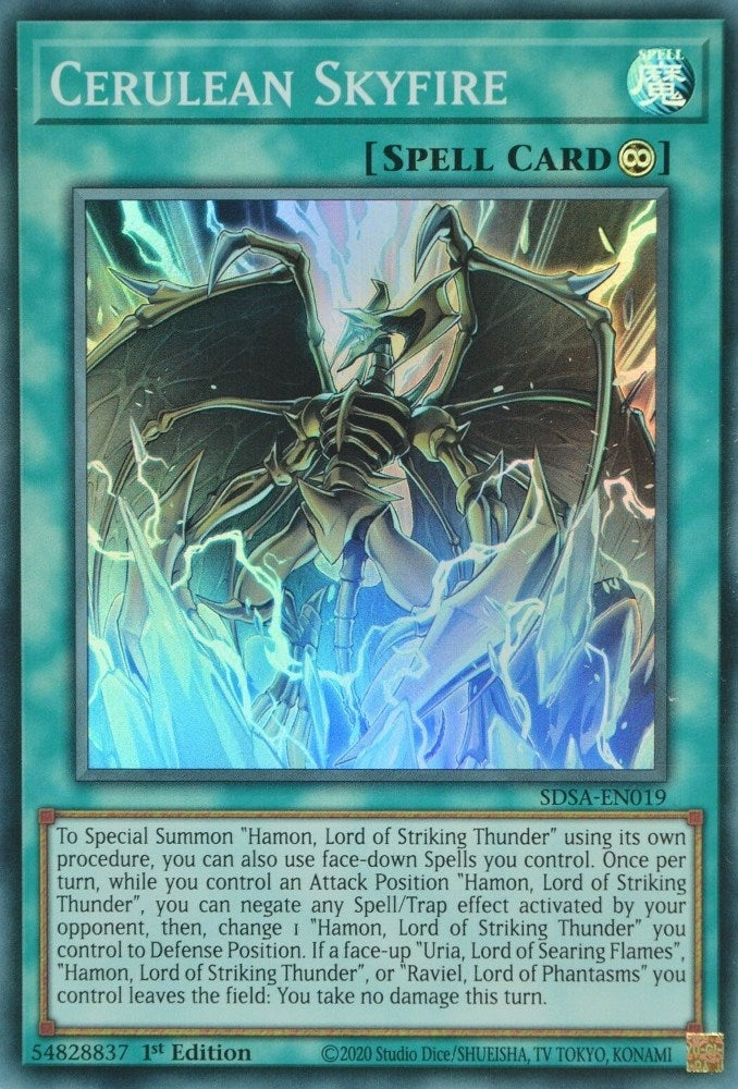Image for Cerulean Skyfire (Structure Deck: Sacred Beasts) (SDSA-EN019) - YuGiOh