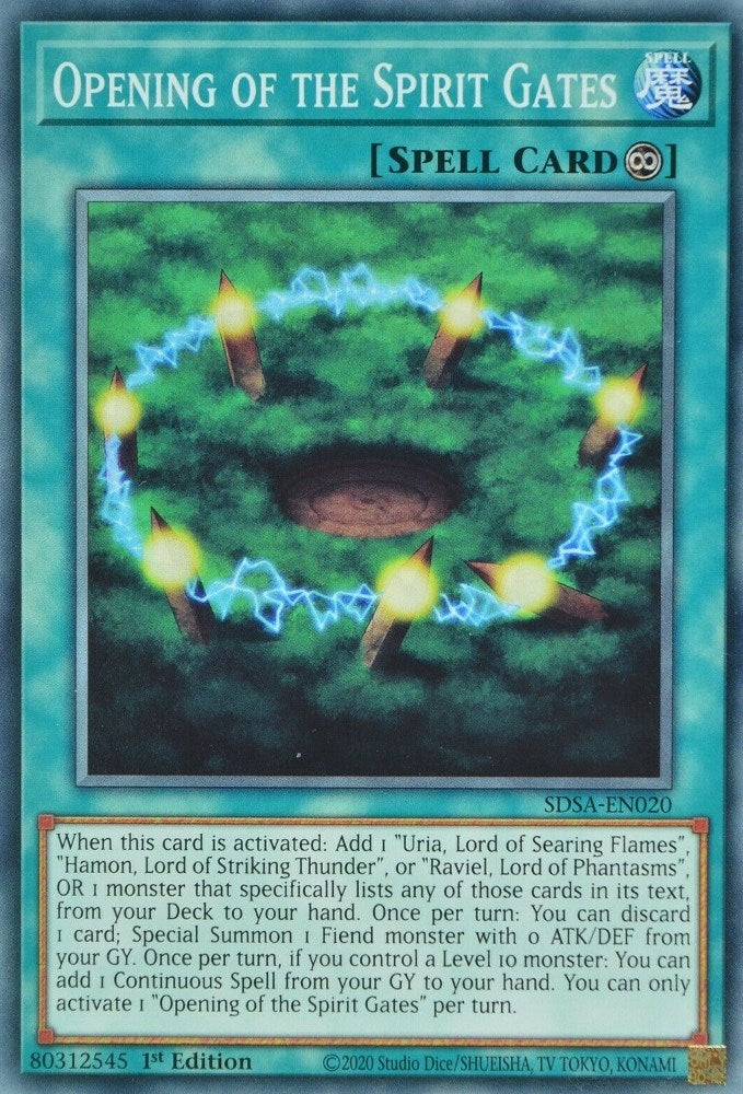 Image for Opening of the Spirit Gates (Structure Deck: Sacred Beasts) (SDSA-EN020) - YuGiOh