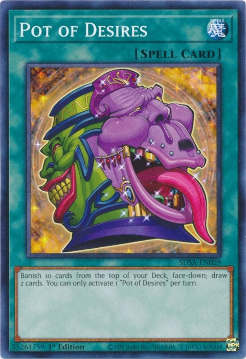 Image for Pot of Desires (Structure Deck: Sacred Beasts) (SDSA-EN029) - YuGiOh