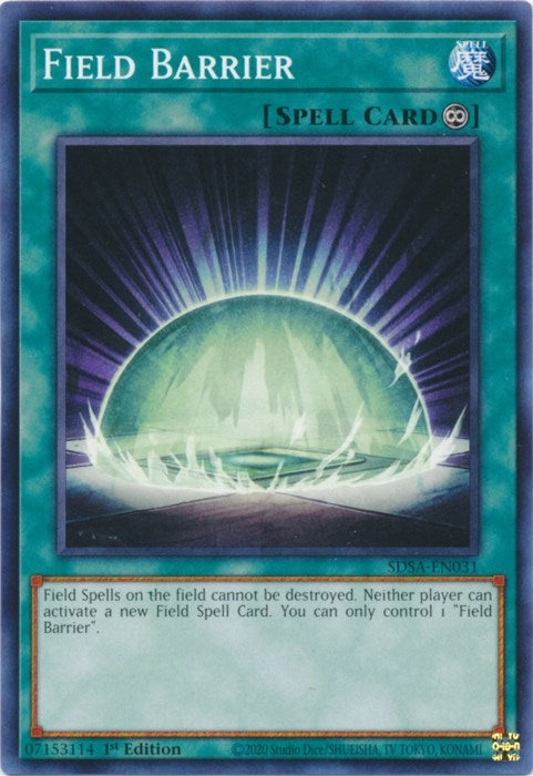 Image for Field Barrier (Structure Deck: Sacred Beasts) (SDSA-EN031) - YuGiOh