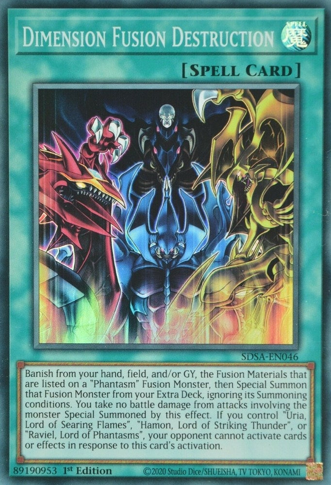 Image for Dimension Fusion Destruction (Structure Deck: Sacred Beasts) (SDSA-EN046) - YuGiOh