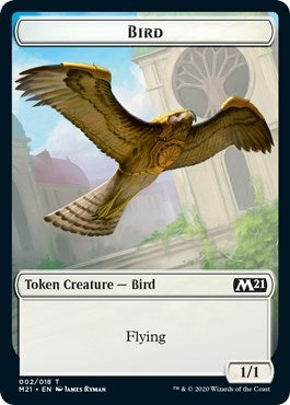 Image for Bird // Saproling Double-Sided Token (Core Set 2021) (2 // 12) - Magic: The Gathering