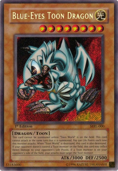 Image for Blue-Eyes Toon Dragon (Magic Ruler) (MRL-000) - YuGiOh