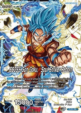 Image for Super Saiyan God Son Goku // SSGSS Son Goku, Soul Striker Reborn (Promotion Cards) (P-211) - Dragon Ball Super: Masters