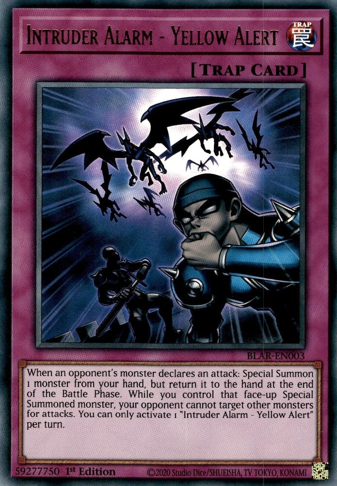 Image for Intruder Alarm - Yellow Alert (Battles of Legend: Armageddon) (BLAR-EN003) - YuGiOh