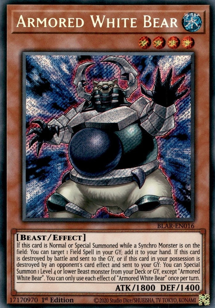 Image for Armored White Bear (Battles of Legend: Armageddon) (BLAR-EN016) - YuGiOh