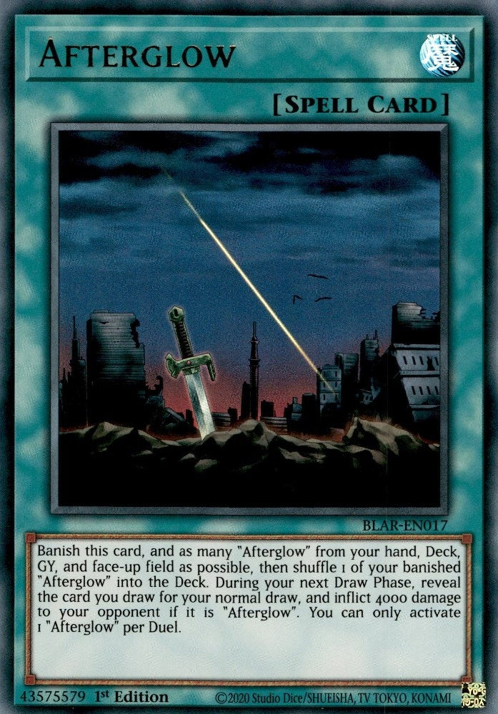 Image for Afterglow (Battles of Legend: Armageddon) (BLAR-EN017) - YuGiOh