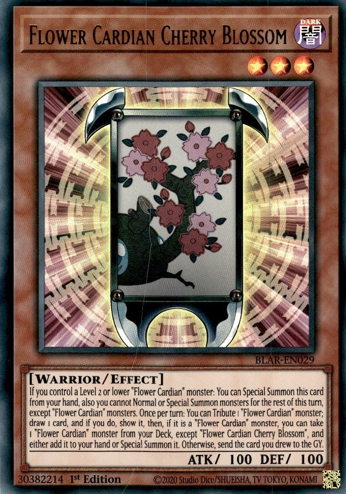 Image for Flower Cardian Cherry Blossom (Battles of Legend: Armageddon) (BLAR-EN029) - YuGiOh
