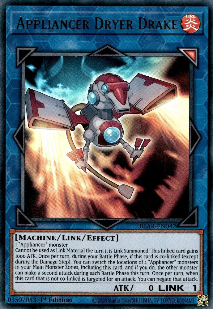 Image for Appliancer Dryer Drake (Battles of Legend: Armageddon) (BLAR-EN042) - YuGiOh