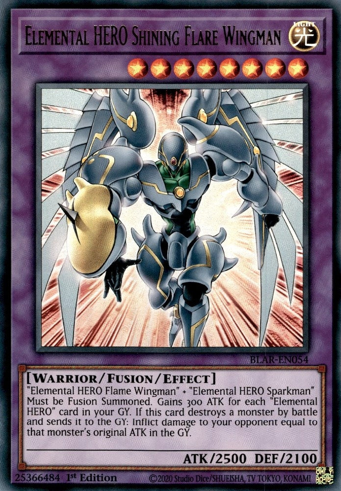 Image for Elemental HERO Shining Flare Wingman (Battles of Legend: Armageddon) (BLAR-EN054) - YuGiOh