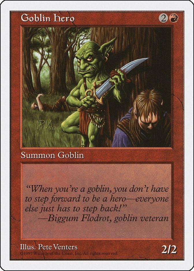 Image for Goblin Hero (Fifth Edition) - Magic: The Gathering