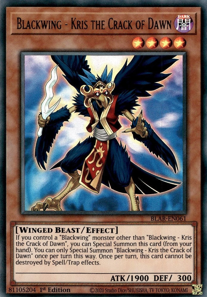 Image for Blackwing - Kris the Crack of Dawn (Battles of Legend: Armageddon) (BLAR-EN061) - YuGiOh