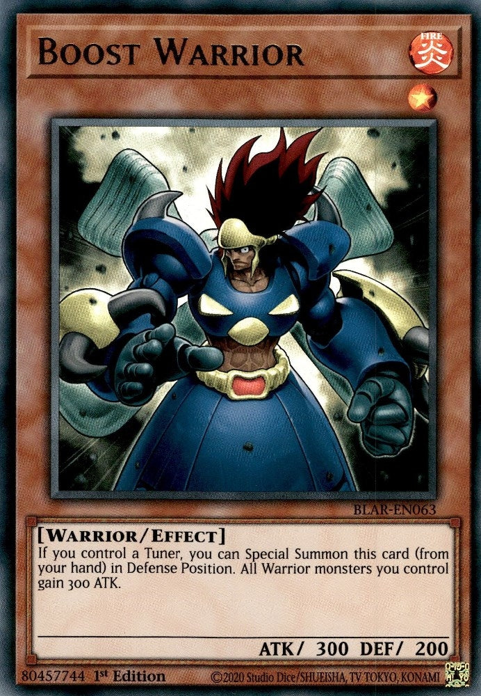 Image for Boost Warrior (Battles of Legend: Armageddon) (BLAR-EN063) - YuGiOh