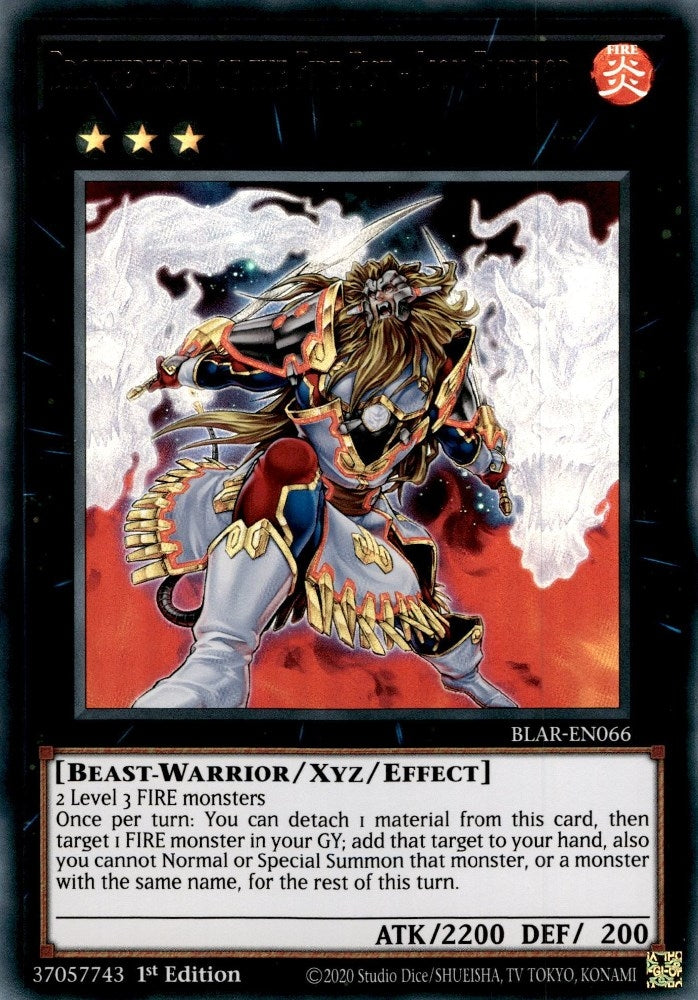Image for Brotherhood of the Fire Fist - Lion Emperor (Battles of Legend: Armageddon) (BLAR-EN066) - YuGiOh
