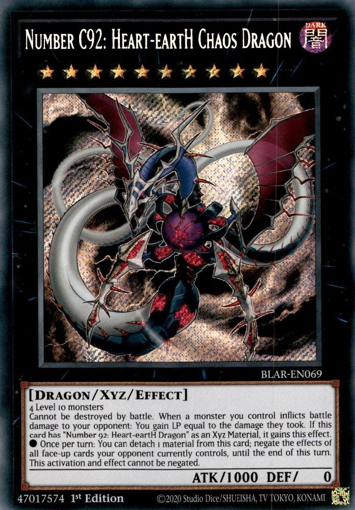 Image for Number C92: Heart-eartH Chaos Dragon (Battles of Legend: Armageddon) (BLAR-EN069) - YuGiOh
