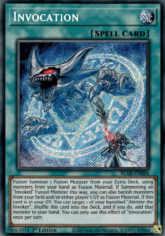 Image for Invocation (Battles of Legend: Armageddon) (BLAR-EN084) - YuGiOh