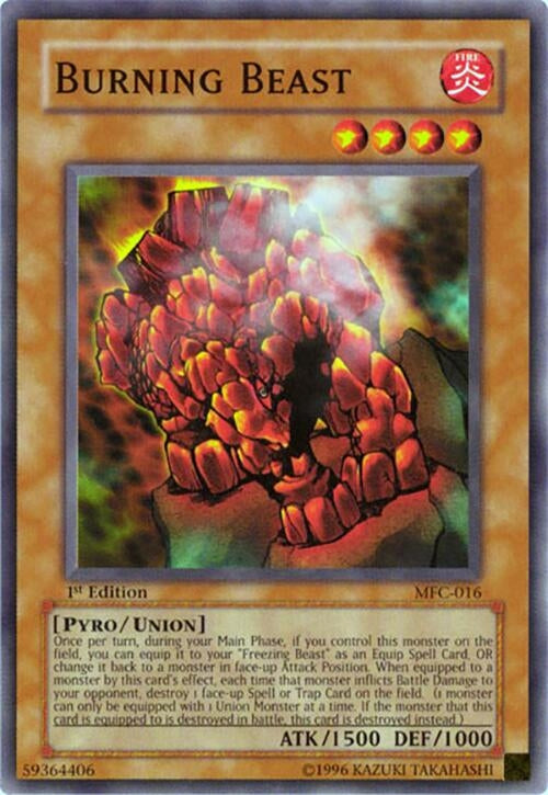 Image for Burning Beast (Magician's Force) (MFC-016) - YuGiOh