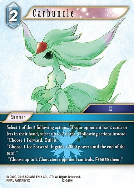 Image for Carbuncle (Opus XII) (12-025H) - Final Fantasy TCG