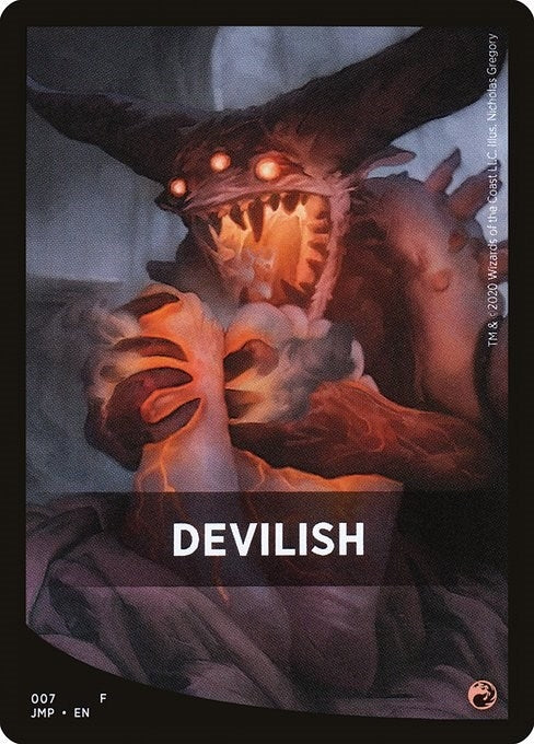 Image for Devilish Theme Card (Jumpstart) (7) - Magic: The Gathering