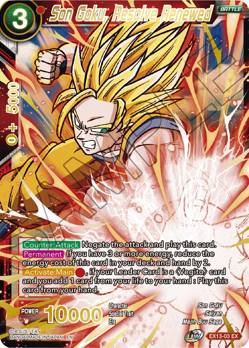 Image for Son Goku, Resolve Renewed (Special Anniversary Set 2020) (EX13-03) - Dragon Ball Super: Masters