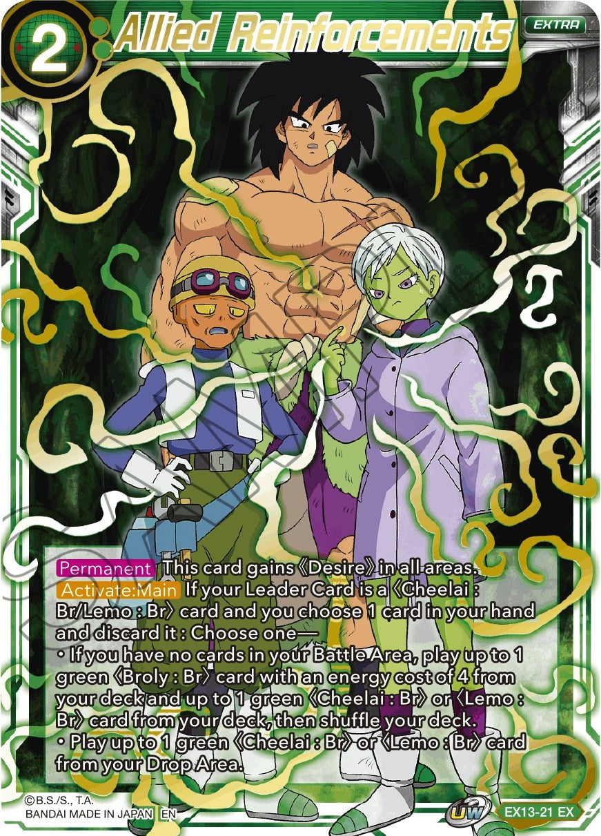 Image for Allied Reinforcements (Special Anniversary Set 2020) (EX13-21) - Dragon Ball Super: Masters