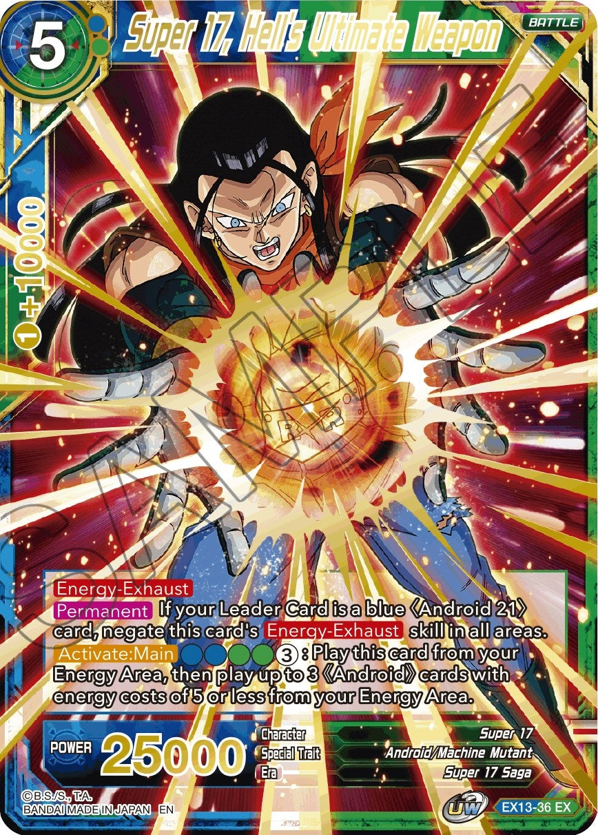 Image for Super 17, Hell's Ultimate Weapon (Special Anniversary Set 2020) (EX13-36) - Dragon Ball Super: Masters