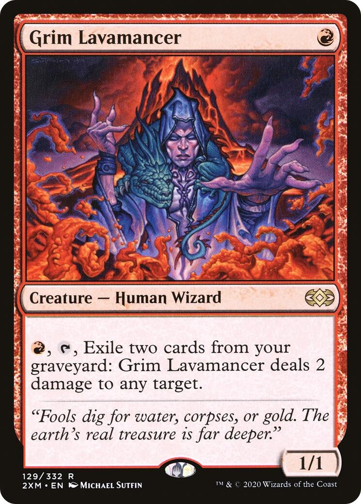 Image for Grim Lavamancer (Double Masters) (129) - Magic: The Gathering