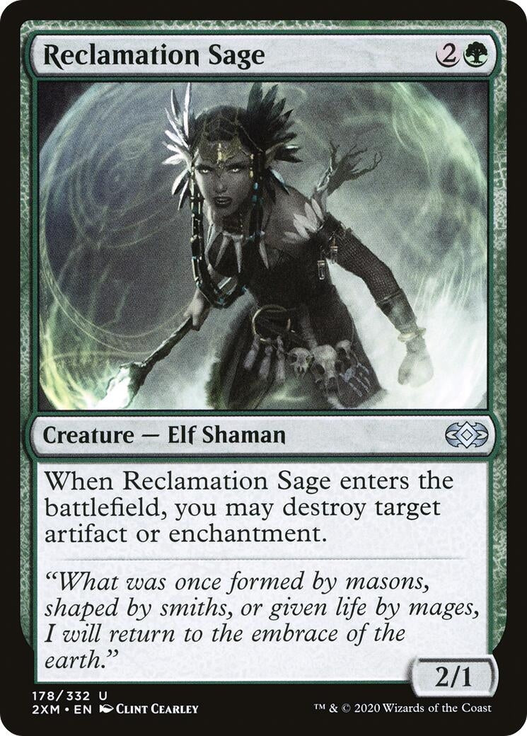 Image for Reclamation Sage (Double Masters) (178) - Magic: The Gathering