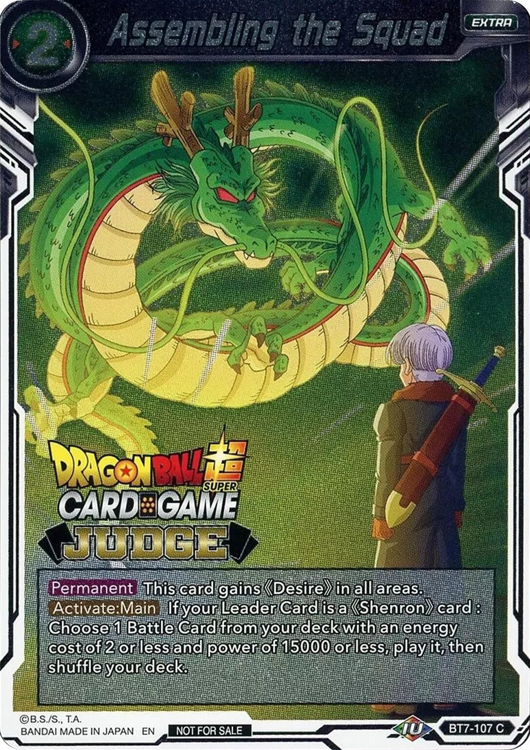 Image for Assembling the Squad (Judge Promotion Cards) (BT7-107) - Dragon Ball Super: Masters